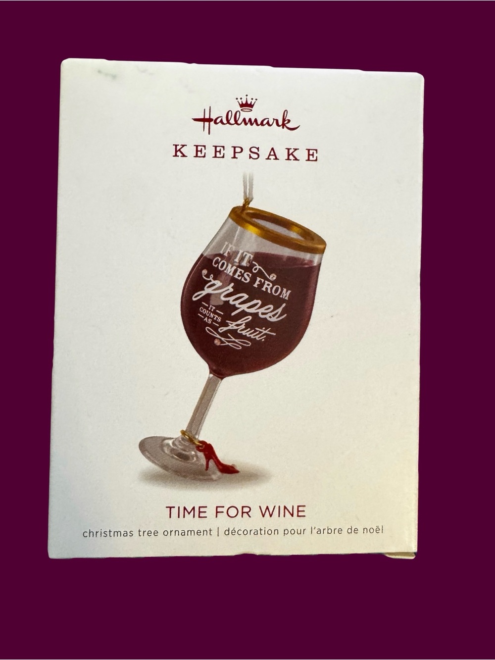 Hallmark Keepsake 2018 Time for Wine Ornament